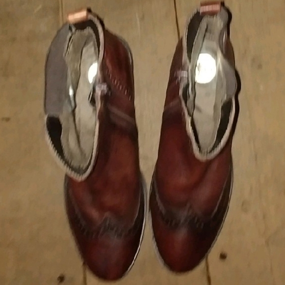 Bugatti burgundy wingtip luxury boot - Picture 5 of 10